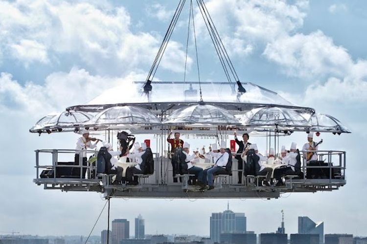 Sebentar Lagi di Indonesia ada Sensasi Makan di Atas Udara, pada Ketinggian 50 Meter